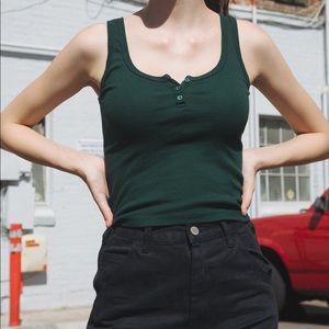 Brandy Melville green tank top